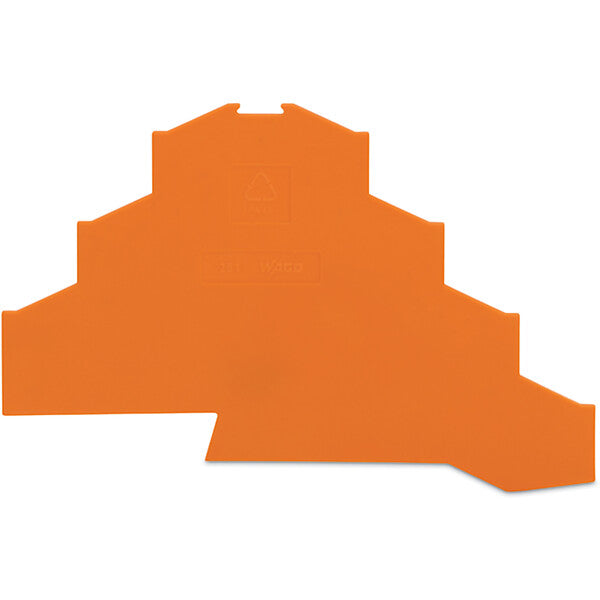 WAGO Abschlußplatte orange, 1mm dick 281-366